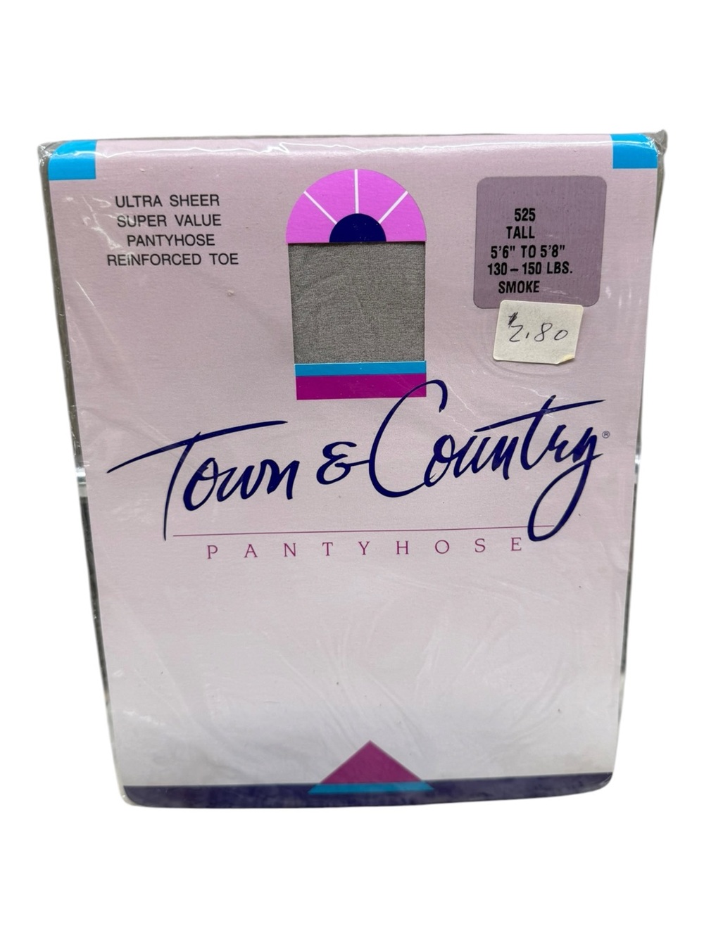 Vintage Town & Country Ultra Sheer Pantyhose 100% Nylon  Tall Smoke